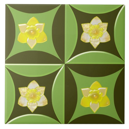 納屋の扉の穴の割れ タイル (正面)