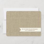 納屋の木とひまわりの写真 Save the Date セーブザデート (裏面)