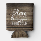 納屋の木を抱え素朴る結婚 缶クーラー (正面)