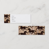 納屋の木製のカウボーイのギフトの国の西部の馬 スキニー名刺 (正面/裏面)