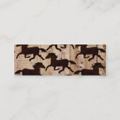 納屋の木製のカウボーイのギフトの国の西部の馬 スキニー名刺 (裏面)