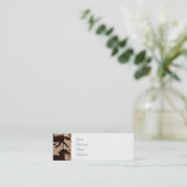 納屋の木製のカウボーイのギフトの国の西部の馬 スキニー名刺 (スタンド正面)