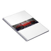 納屋の木製のデザインのコルベットのアカエイ ノートブック (右側)