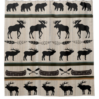 納屋の木製の背景の小屋毛布のデザイン シャワーカーテン