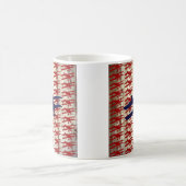 納屋の木製の航空ギフトのヴィンテージの複葉機 コーヒーマグカップ (中央)