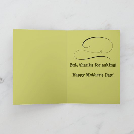 納屋の母の日カードで生まれて下さい カード (内部)