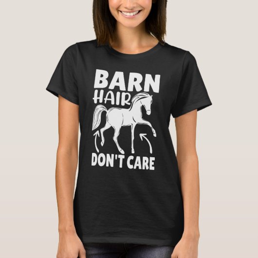 納屋の毛は馬の気に衣装馬ではない Tシャツ (正面)