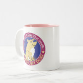 ""納屋の狩りのマグをかぐ犬を愛するために得られる ツートーンマグカップ (正面左)