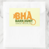 納屋の狩り連合LLCのロゴのギア 長方形シール (バッグ)