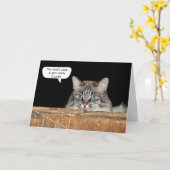 納屋の猫の誕生日 カード (黄色い花)