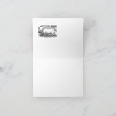 納屋の画像 サンクスカード ノートカード (内部)
