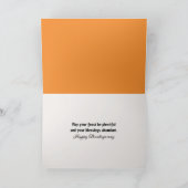 納屋の秋のカボチャとタムに感謝祭 カード (内部)