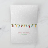 納屋の窓のサンタクロース シーズンカード (内部)