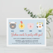 納屋の誕生日招待状 招待状 (スタンド正面)