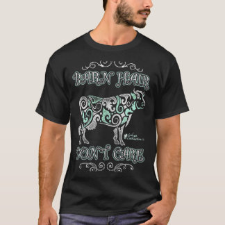 納屋の髪は気にしない牛 Tシャツ