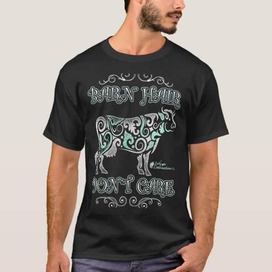 納屋の髪は気にしない牛 Tシャツ (正面)