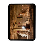 納屋の鶏の磁石 マグネット (縦)