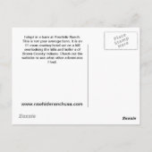 納屋はがきに寝た ポストカード (裏面)