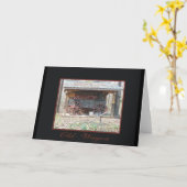 納屋シリーズ#4 カード (黄色い花)