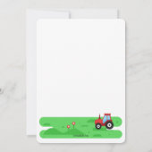 納屋パーティー誕生日 招待状 (裏面)