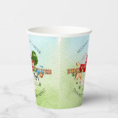 納屋動物のベビーシャワー  紙コップ (右)