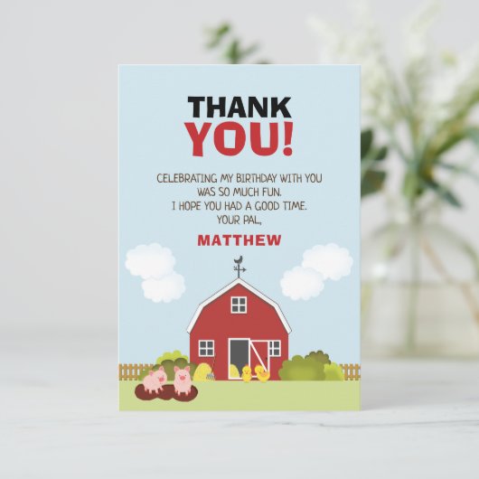 納屋周囲の庭ありがとう 招待状 (スタンド正面)