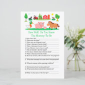 納屋周囲の庭どのように良い知っている赤ちゃんシャワーのゲーム (スタンド正面)