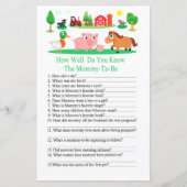 納屋周囲の庭どのように良い知っている赤ちゃんシャワーのゲーム (正面)