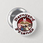 納屋周囲の庭の友人のTシャツおよびギフト 缶バッジ (正面&裏面)