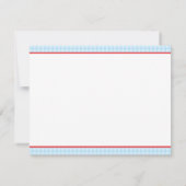 納屋周囲の庭の平たい箱はノート感謝していしています ノートカード (裏面)