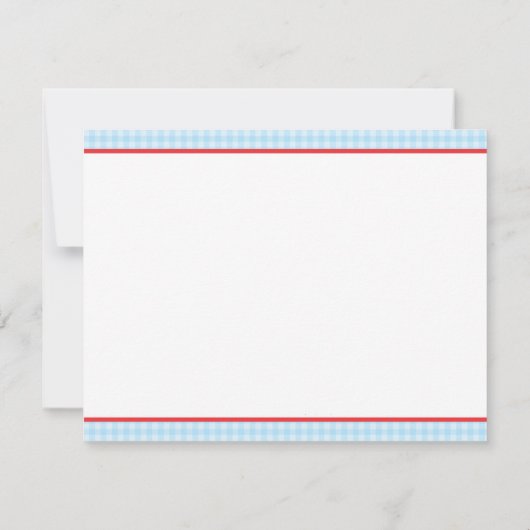 納屋周囲の庭の平たい箱はノート感謝していしています ノートカード (裏面)