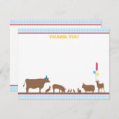 納屋周囲の庭の平たい箱はノート感謝していしています ノートカード (正面/裏面)