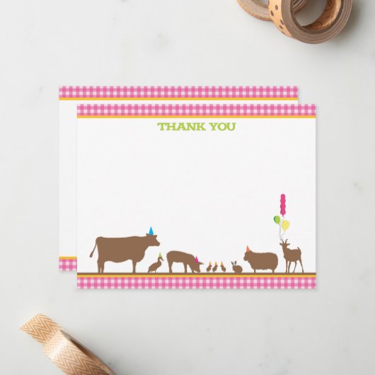 納屋周囲の庭の平たい箱はノート感謝していしています ノートカード (正面/裏面インサイチュ)