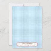 納屋周囲の庭の誕生日の招待状 招待状 (裏面)