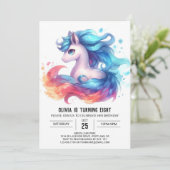 納屋周囲の庭カスタムホース誕生日 招待状 (スタンド正面)