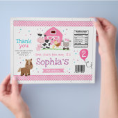 納屋周囲の庭ガールバースデーパーティーチップバッグラッパー チラシ (手)