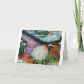 納屋周囲の庭クリスマスカード シーズンカード (裏面)