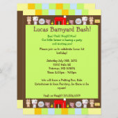 納屋周囲の庭バッシュ 招待状 (正面/裏面)