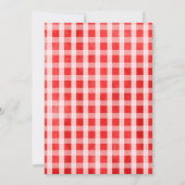 納屋周囲の庭ファームアニマルズバースデーパーティ招待状 招待状 (裏面)