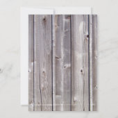 納屋周囲の庭ファームアニマルズバーンウッド誕生日招待状 招待状 (裏面)