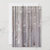 納屋周囲の庭ファームアニマルズバーンウッド誕生日招待状 招待状 (裏面)