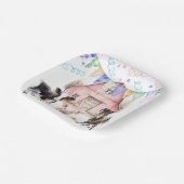 納屋周囲の庭ファームアニマルズ1歳の誕生日 ペーパープレート (傾斜あり)