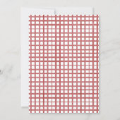 納屋周囲の庭ファームアニマル誕生日パレードウォーター色I 招待状 (裏面)