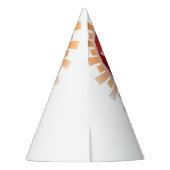 納屋周囲の庭ファームアニマル誕生日 パーティーハット (裏面)