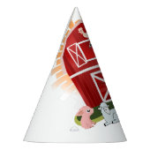 納屋周囲の庭ファームアニマル誕生日 パーティーハット (左)