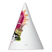 納屋周囲の庭ファームアニマル2nd誕生日 パーティーハット (右)