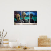 納屋周囲の庭ブーゲーメン ポスター (キッチン)