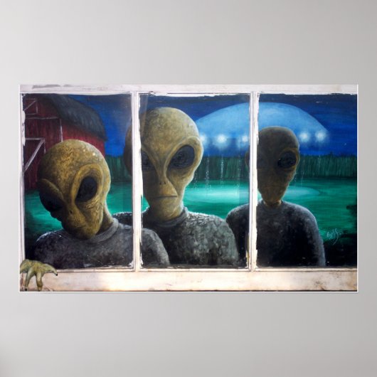 納屋周囲の庭ブーゲーメン ポスター (正面)