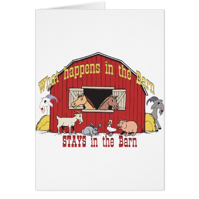 納屋周囲の庭ヤギ (正面)