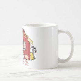 納屋周囲の庭ヤギ コーヒーマグカップ